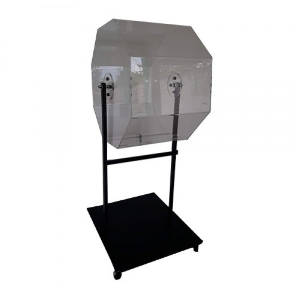 Urna rotativa plexiglas, 45x70cm, cu suport metalic (H total: 1.4metri)